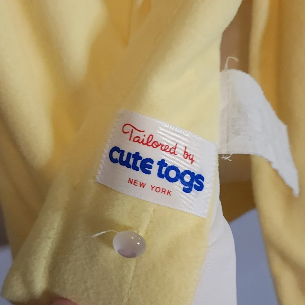 Vintage Cute Togs yellow matching winter set yellow sz 18M